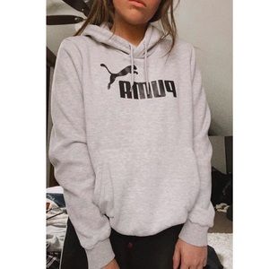 Grey puma hoodie